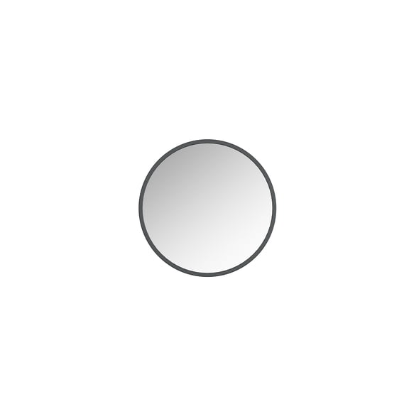 HomeStock Temptations Mirror: 28" Black Decorative Metal Frame with Sleek, Modern Design, Ideal for Elevating Bathroom or Living Spaces with a Touch of Timeless Elegance