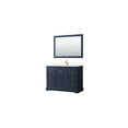 thumbnail image 1 of 48" Blue Bathroom Vanity Set - Carrara Marble Countertop & Undermount Sink with 46" Mirror, 1 of 5