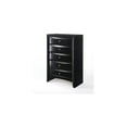 thumbnail image 1 of Black Chest of Drawers - 5 Drawer Storage Unit - 32" Wide Bedroom Dresser - Timeless Design, 1 of 6