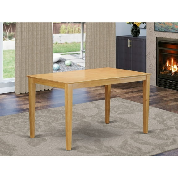 Counter Height Dining Table - Wood Top, Expansion Leaf, Rectangular Table for Kitchen & Dining Room