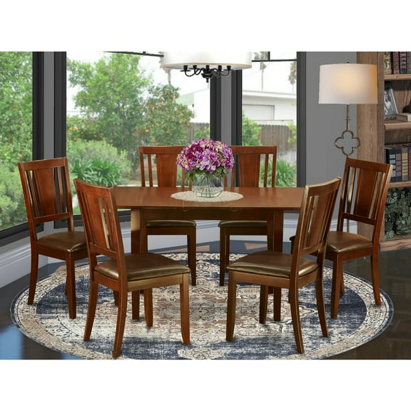 HomeStock Tuscan Temptations Dinette Set - Table With Leaf And Kitchen Chairs