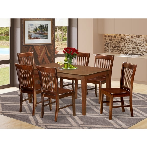 HomeStock Tuscan Temptations Kitchen Table Set - Dining Table And Dining Chairs