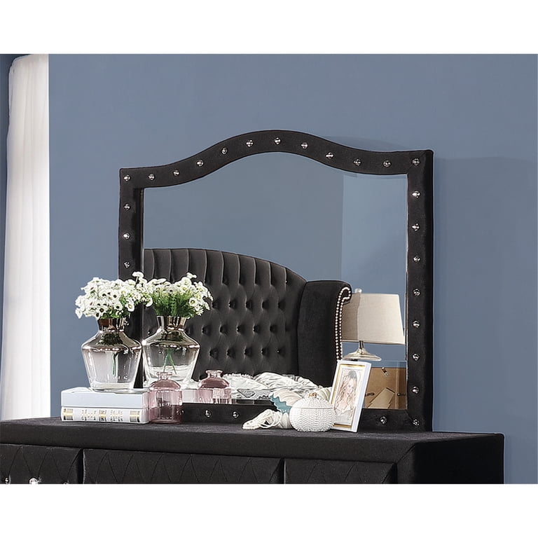 HomeStock Tuscan Temptations Mirror Black Velvet - Walmart.com