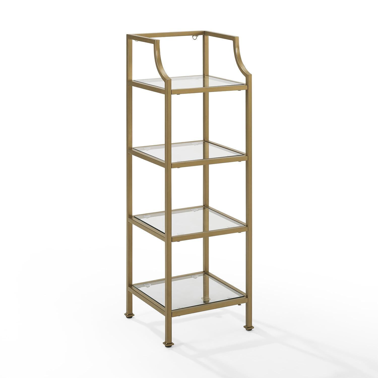 HomeStock Tuscan Treats Short Etagere Soft Gold