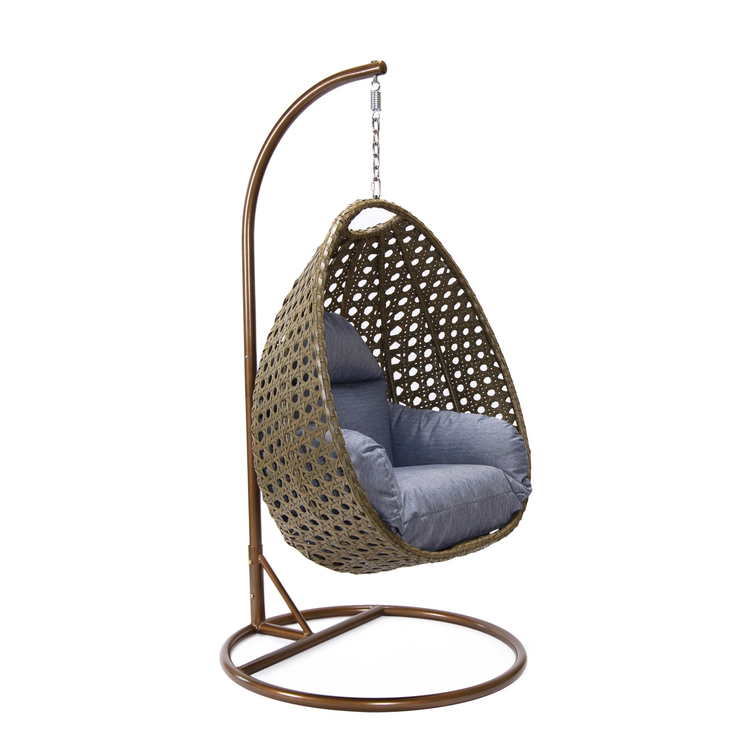 HomeStock Tuscan Treats Wicker Hanging Egg Swing Chair
