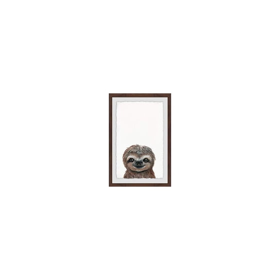 Sloth Wall Art Print Framed, Living Room Decor, Canvas Wall Hanging, Home Accent, Picture for Wall