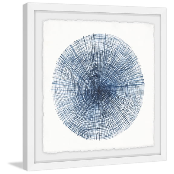 Tree Ring Painting Print - Abstract Tree Stump Wall Art - Framed Home Decor