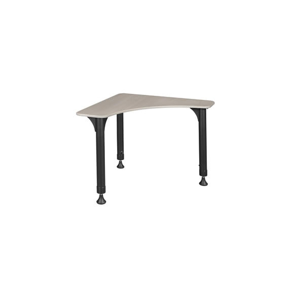 HomeStock Urban Oasis Height Adjustable Activity School Desk in Maple 28 x 28" Desk with Adjustable Height from 23 to 34 Inches Rounded Corners for Safety and Versatility