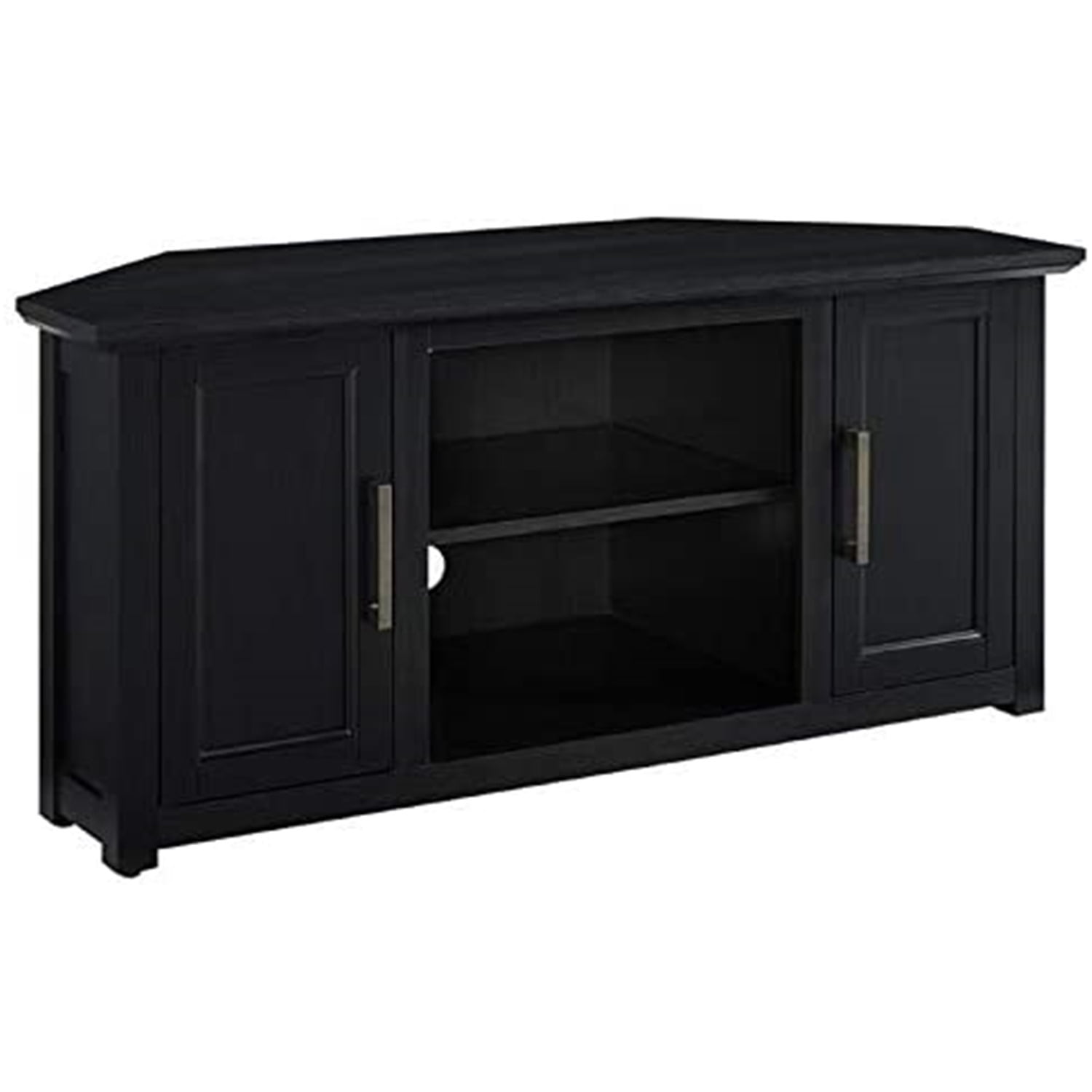 HomeStock Urban Upmarket 48" Corner Tv Stand Black — free download