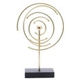 thumbnail image 1 of Abstract Gold Table Decor - Celestial Orbit Sculpture - Modern Metal Art - Home Accent & Desk Decor, 1 of 9