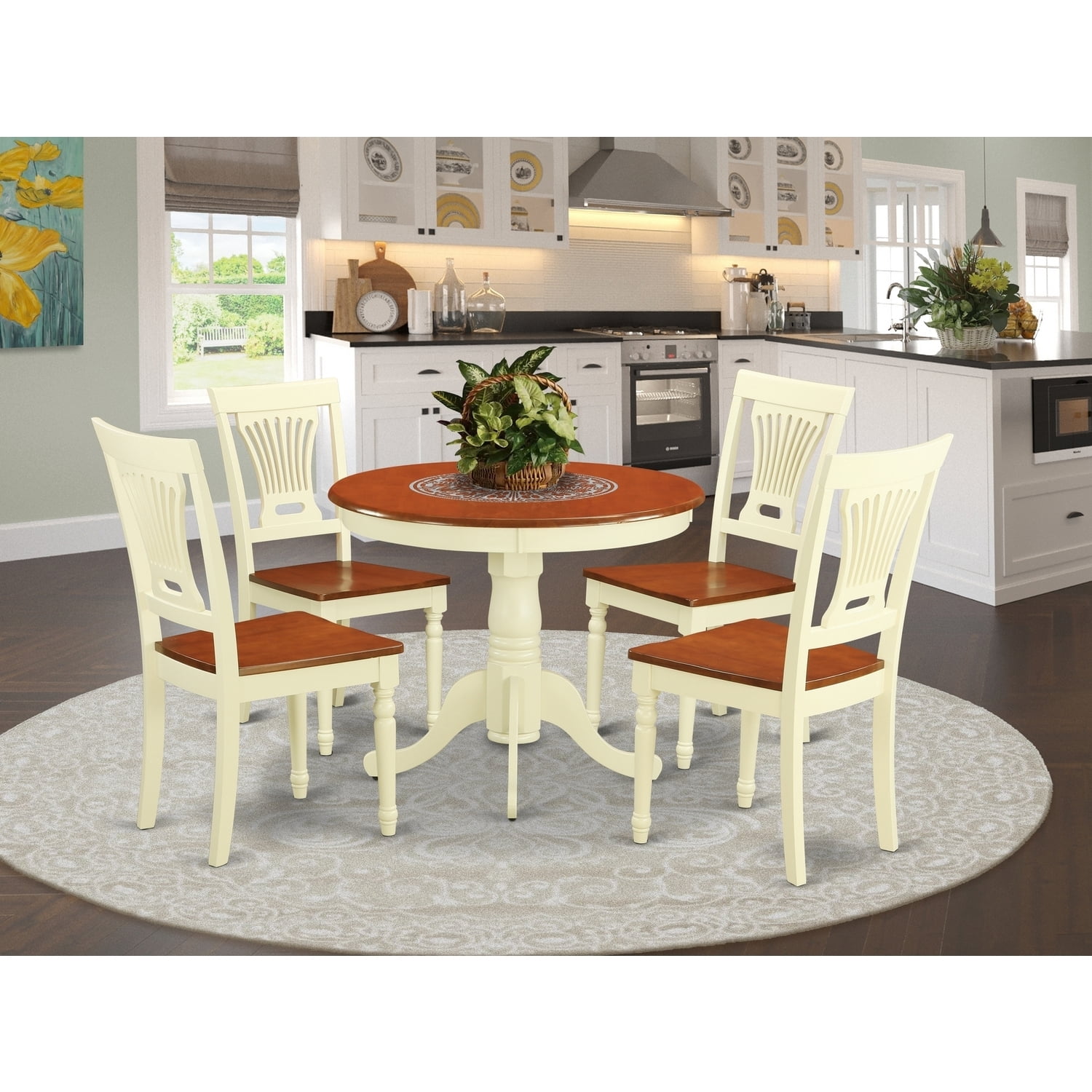 Victorian Dining Set - Table and 4 Chairs - Elegant Antique Style ...