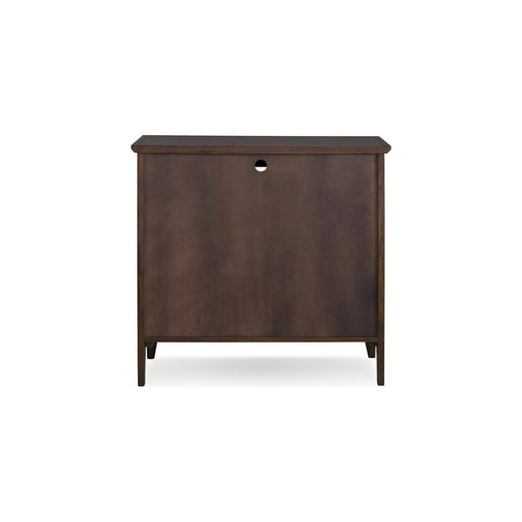 Victorian Curio Cabinet with Lighted InteriorAdjustable Shelf - 32" Display Cabinet, Chocolate Oak Finish