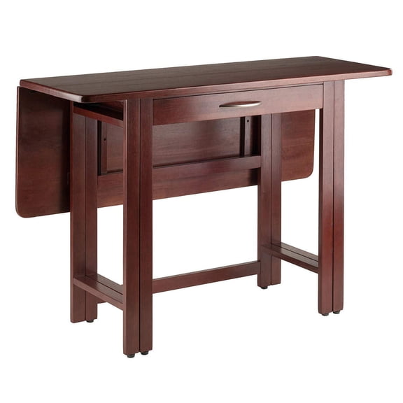 Solid Wood Drop Leaf Table - Dining & Workspace - Storage Drawer Included