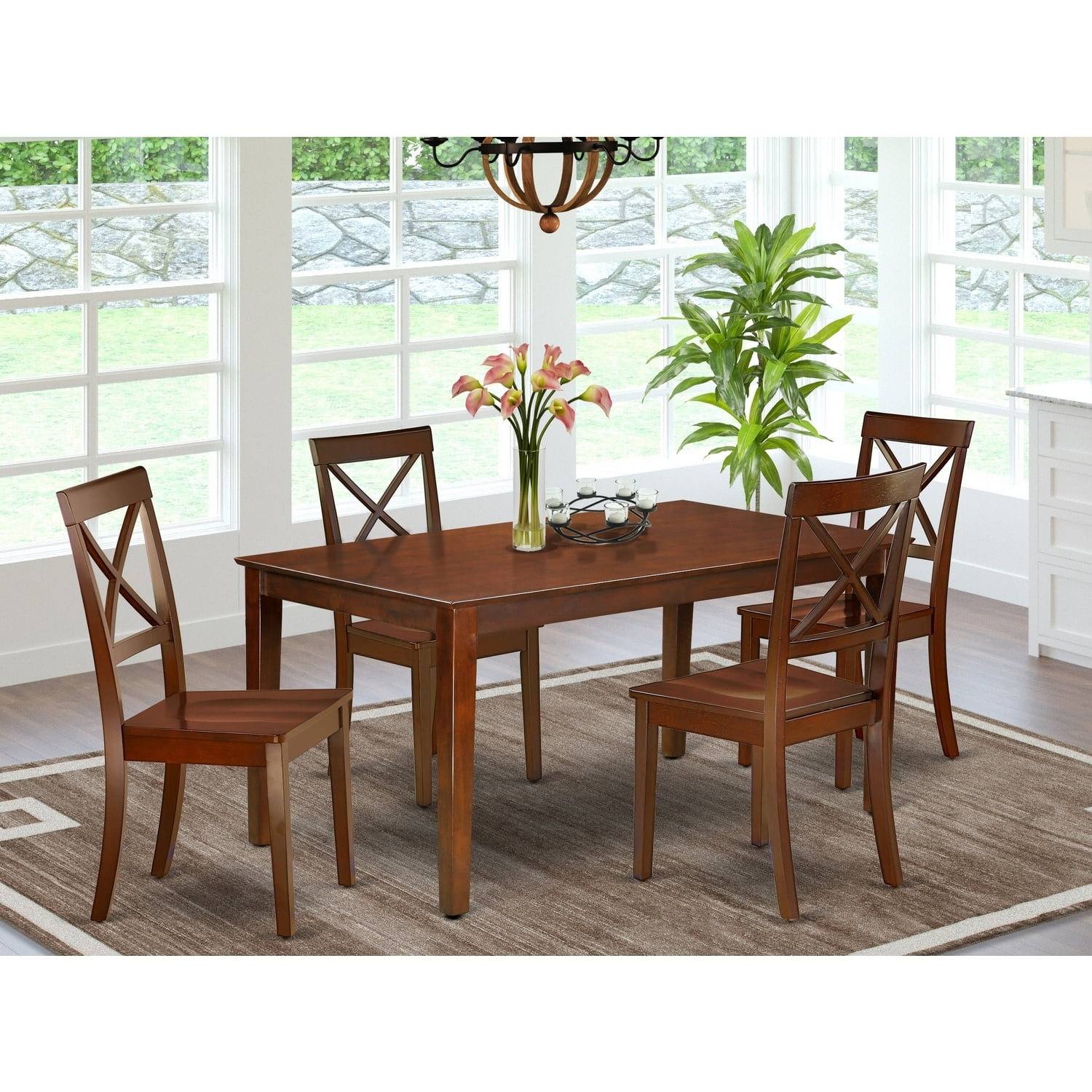 vintage style 【table】 VS-009 ダイニングテーブル Victorian Dining Room Furniture Set - 5Pc Table & Chair Set