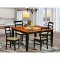 thumbnail image 1 of Vintage Kitchen Table Set - Dining Table & 4 Chairs - Victorian Style Wood Dinette Set, 1 of 5