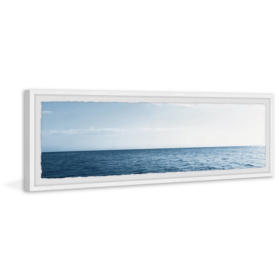 Blue Sea Landscape Painting Print - Framed Wall Art Decor - Home Stock Victorian Virtue