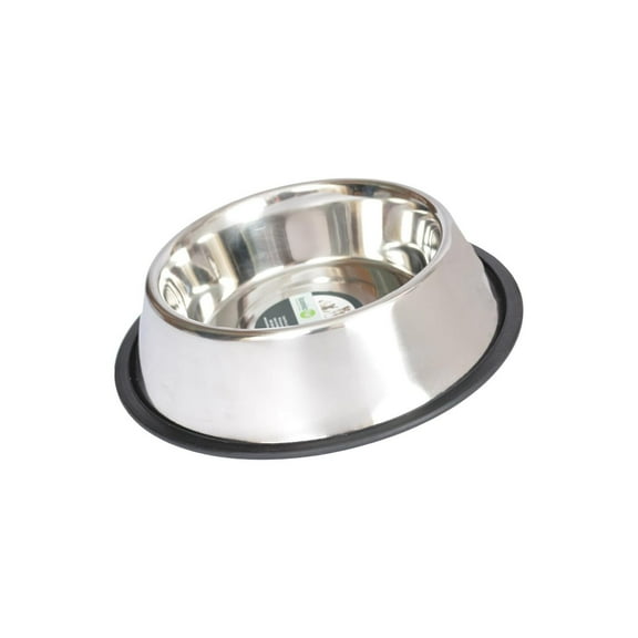 Stainless Steel Pet Bowl - 32oz Non Skid Dog Water Bowl, Cat Food Bowl - Vintage Design, Dishwasher Safe
