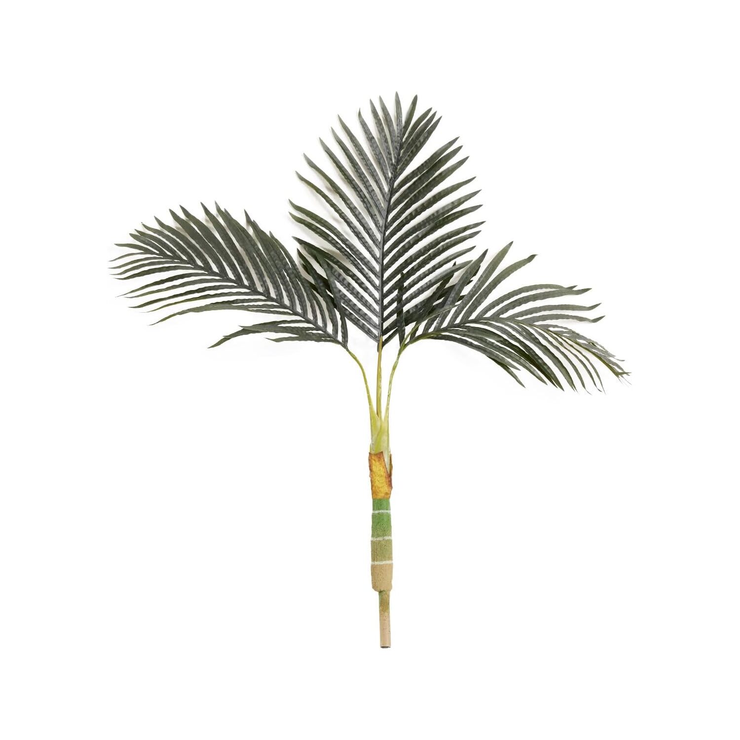 HomeStock Vintage Visions 3Ft. Artificial Golden Cane Palm Tree (No Pot