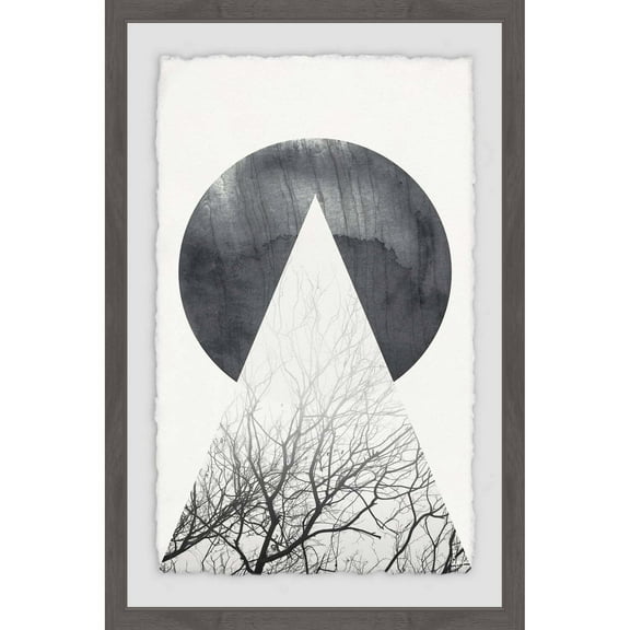 HomeStock Vintage Visions A Full Moon Framed Painting Print, Wall Art, Canvas Print, Framed Prints, Wall Hanging Prints for Living Room