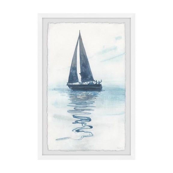 HomeStock Virtue Sailing Shadow Framed Painting Print, Contemporary Wall Decor: Abstract, Digital Art Prints, and Modern Styles for Your Home