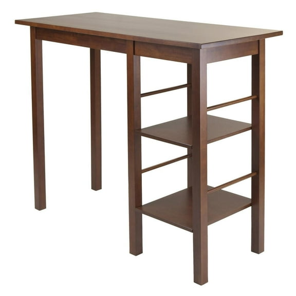 Breakfast Table with Side Shelves - Modern Kitchen Dining Table