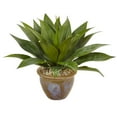 thumbnail image 1 of HomeStock Zen Zone Artificial Plant In Glazed Clay Pot, 1 of 3