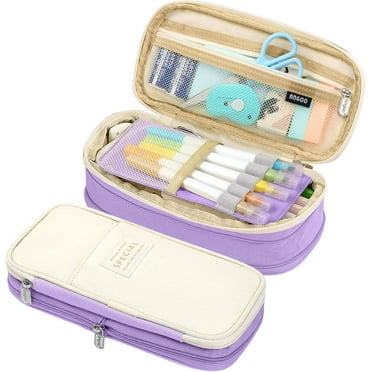 HomeTimes Expandable Pencil Case, Purple