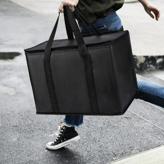 HomeTimes Soft-Sided Cooler with Thermal Zipper, Black