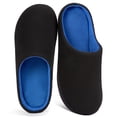 thumbnail image 1 of HomeTop Men's Two-Tone Memory Foam House Slippers, 1 of 9