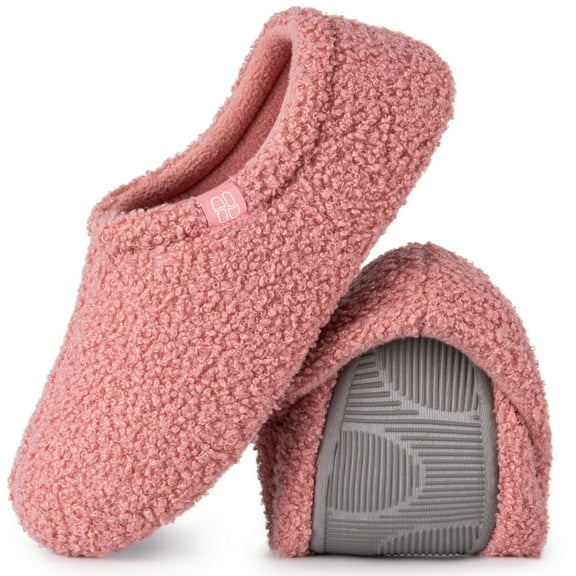 HomeTop Women's Cozy Memory Foam Loafer Slippers Indoor Outdoor