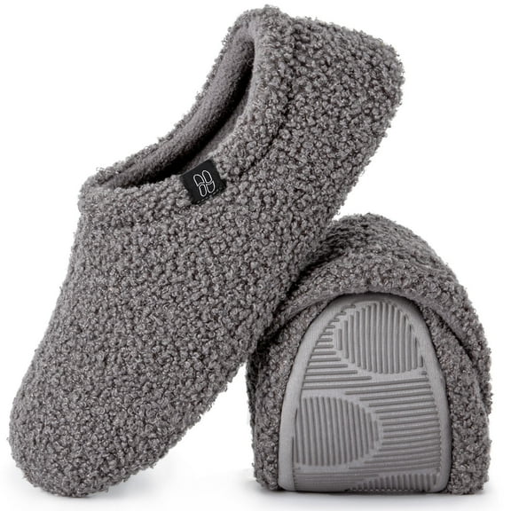 HomeTop Women's Cozy Memory Foam Loafer Slippers Indoor Outdoor