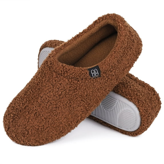 HomeTop Women's Cozy Memory Foam Loafer Slippers Indoor Outdoor