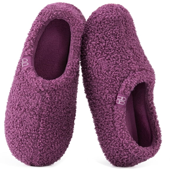 HomeTop Women's Cozy Memory Foam Loafer Slippers Indoor Outdoor