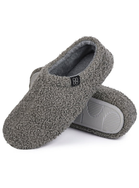 HomeTop Women's Cozy Memory Foam Loafer Slippers Indoor Outdoor