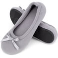 thumbnail image 1 of Home Top Women's Soft Coral Fleece Slippers Ballet Style Flexible Sole Indoor House Shoes, 1 of 9