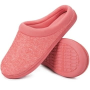 HOME TOP HomeTop Women's Warm Cotton Knit Memory Foam Slippers Soft Yarn House Slippers with Anti Slip Sole