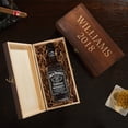 thumbnail image 1 of HomeWetBar Liquor Bottles Brown Wood Gift Box, 1 of 2