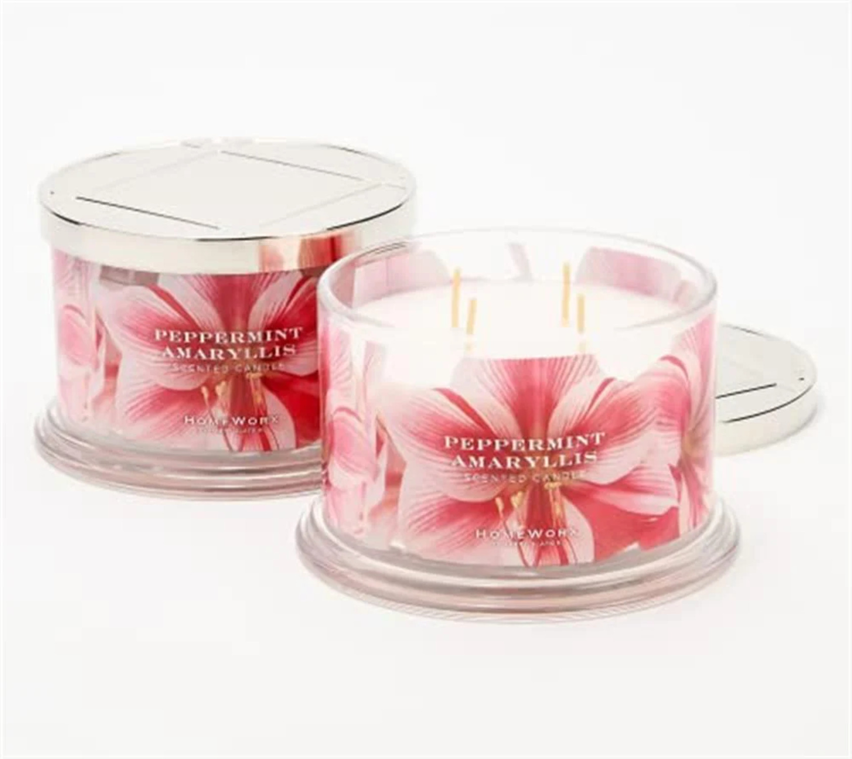 HomeWorx by Harry Slatkin Peppermint Amaryllis 18oz Candles 1 Candle