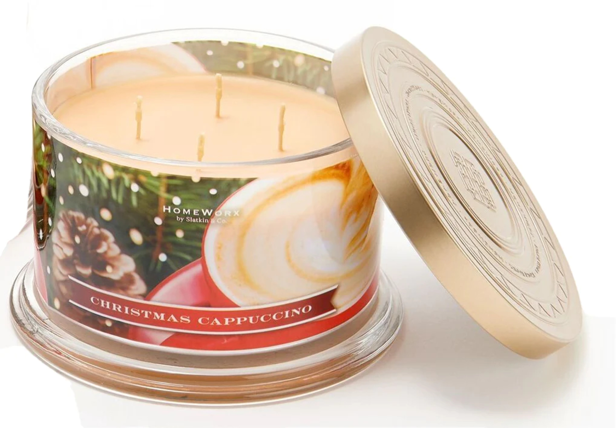HomeWorx by Slatkin & Co. Christmas Cappuccino 18oz Candle