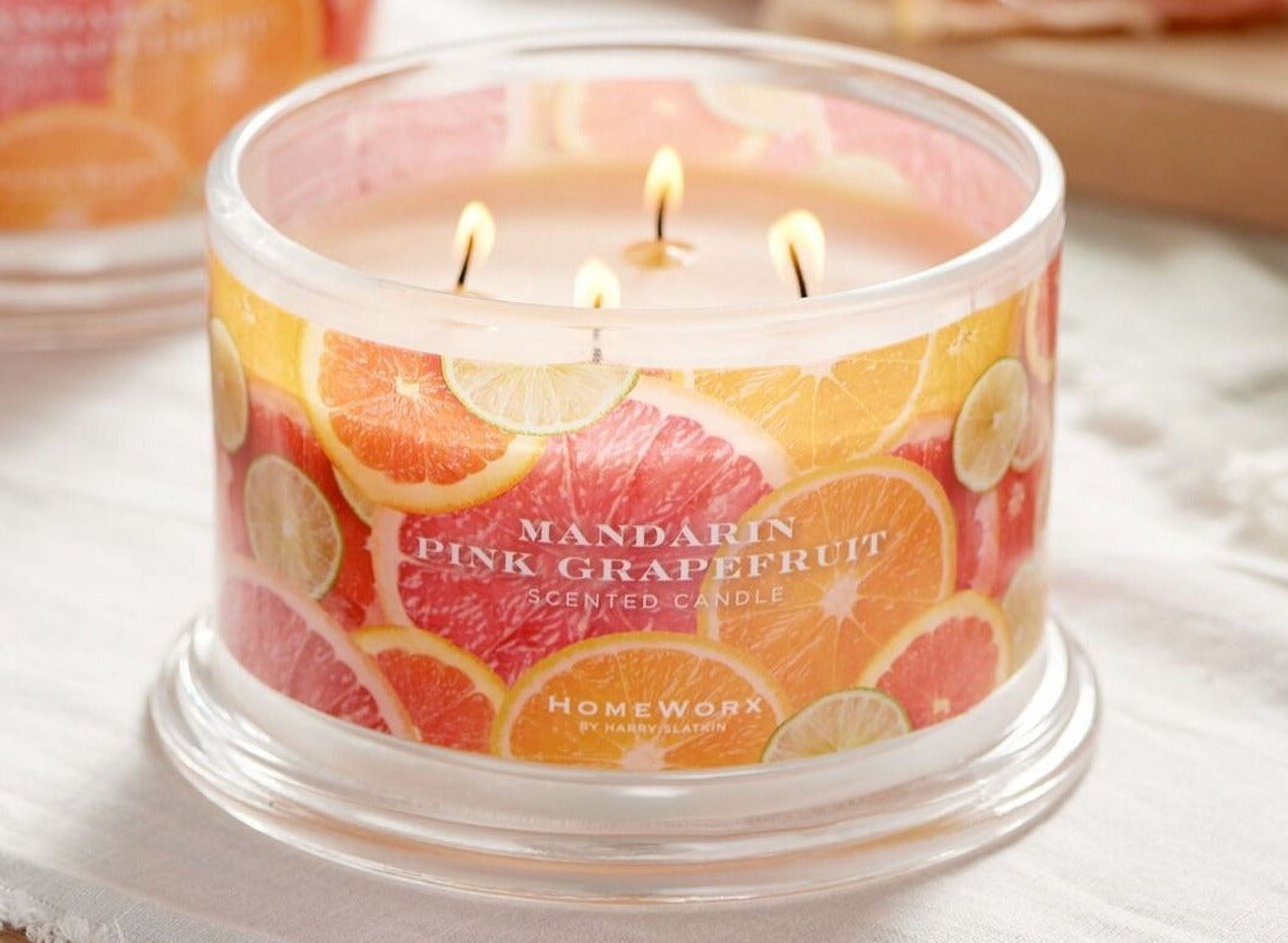 HomeWorx by Slatkin & Co. Mandarin Pink Grapefruit 18oz Candle
