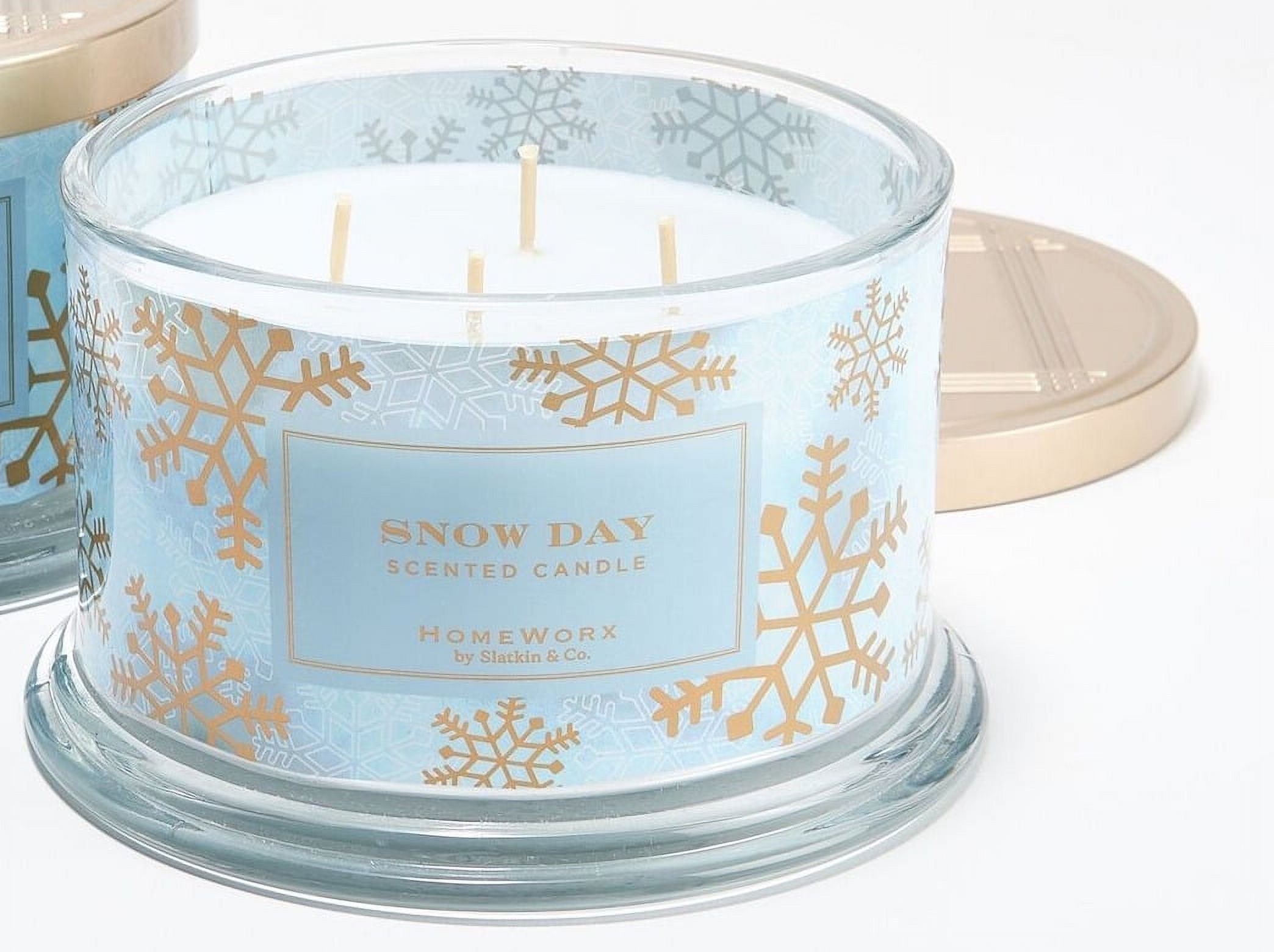 HomeWorx by Slatkin & Co. Snow Day 18oz Candle