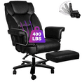 thumbnail image 1 of HomeZeer High Back Office Chair with Adjustable Recline, 160 Degree, Armrests, Foot Rest, Black, 1 of 13