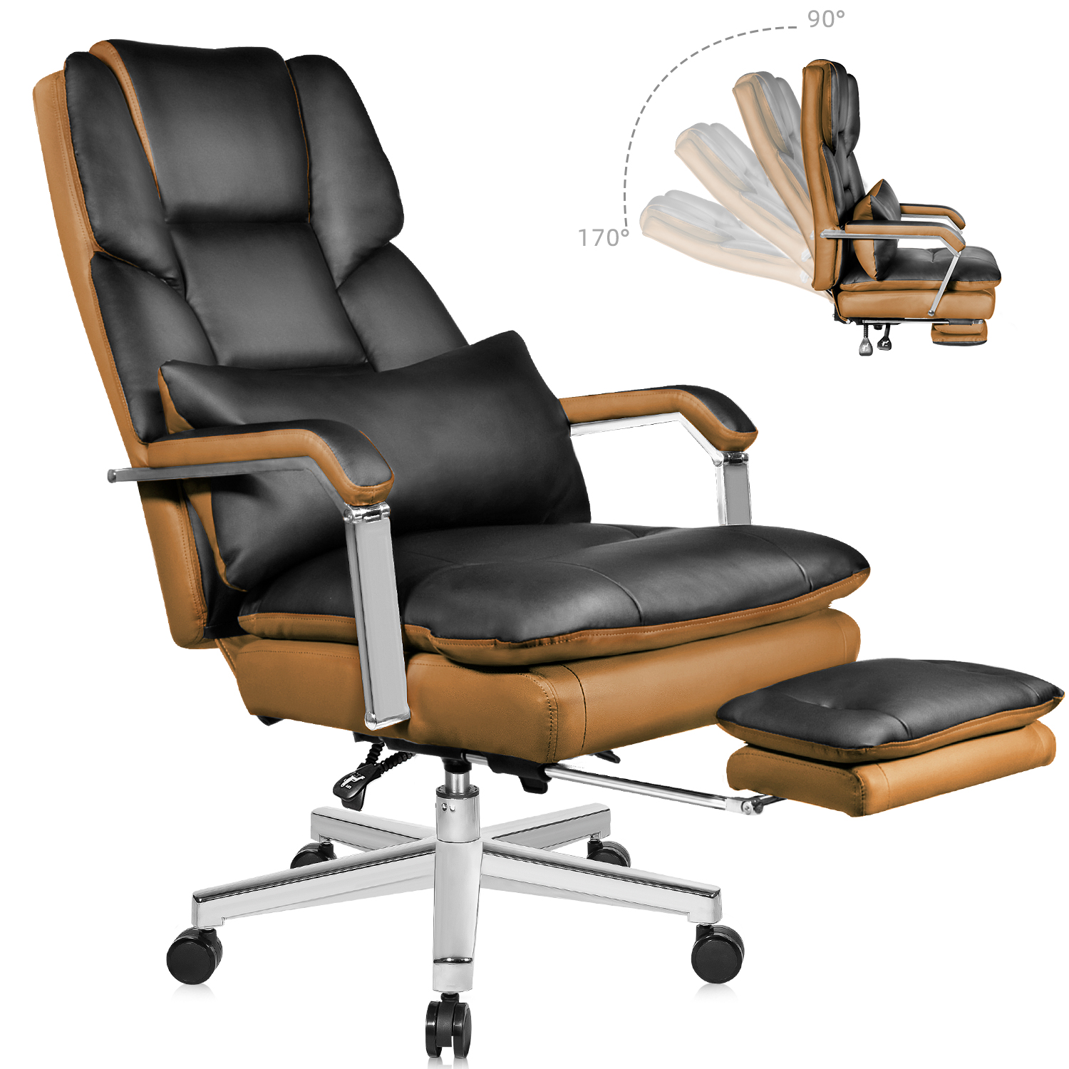 HomeZeer Big And Tall Office Chair 500 Lbs PU Leather Executive Chair HomeZeer Big And Tall Office Chair 500 Lbs PU Leather Executive Chair