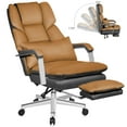 HomeZeer Big and Tall Office Chair 550 lbs, PU Leather Executive Chair Heavy Duty Desk Chairs