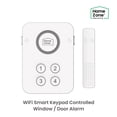 thumbnail image 1 of HomeZone Wi-Fi Smart Keypad Window and Door Alarm with 4-Digit PIN, 100+ dB Alarm, White, 1 of 9