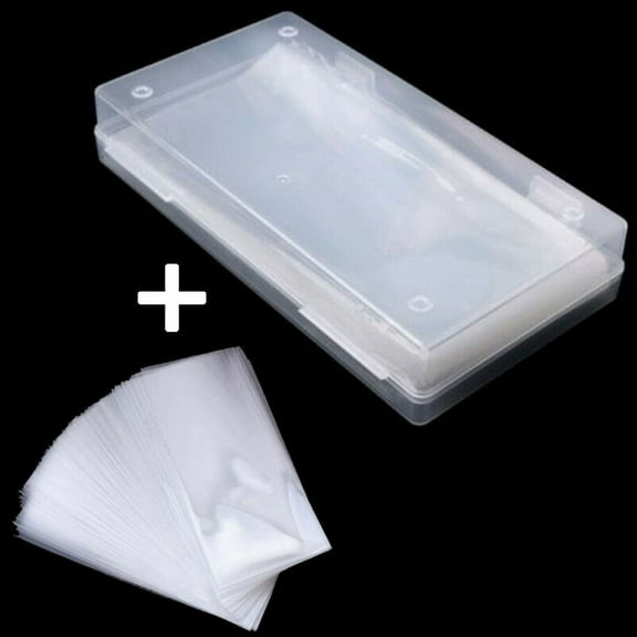 Homea Clear Paper Currency Storage Sleeves, 100 pack with Box, Transparent Plastic Pockets for Banknote Collection, 3.15 x 6.69 inches, Polypropylene Protection