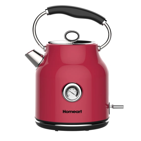 Homeart Chelsea Retro Cordless Kettle 1.7L w/ Temperature Gauge & Auto Shut Off