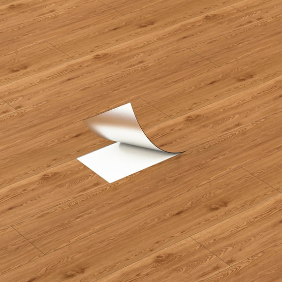 Homease Vinyl Flooring Plank , 36" x 6"- 12 PCS/ Pack (18 Sq.ft) , 1.5mm Thickened Peel and Stick Floor Tiles, Waterproof Wear-Resistant Wood Plank Vinyl Flooring for Bedroom Kitchen RV - Yellow-ochre