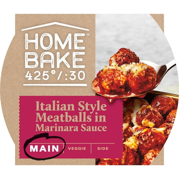 Homebake 425°/30 Italian Style Meatballs in Marinara Sauce Main Dish