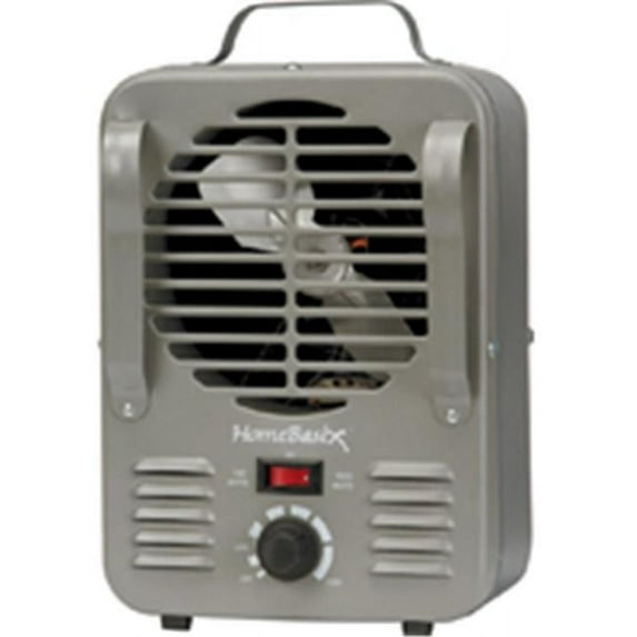 Homebasix Mini Gray 750/1500W Electric 6 Speed Space Heater for All